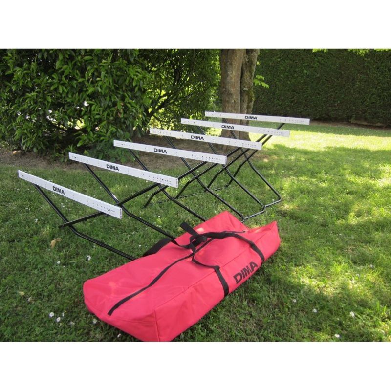 Cross-braced hurdlesset of 6 Cross-braced hurdlesset of 6
