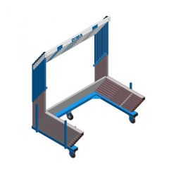 Cart for 8 international hurdles