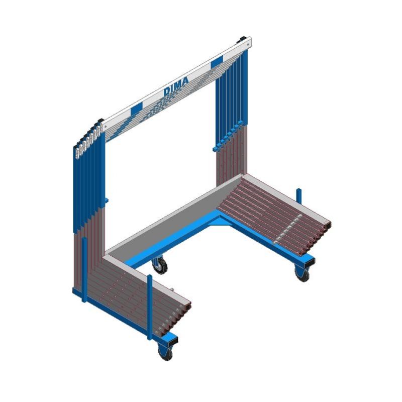 Cart for 8 international hurdles Cart for 8 international hurdles