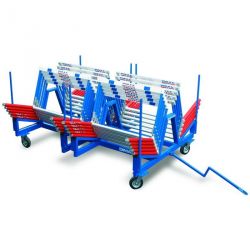 Cart for 60 competition hurdles
