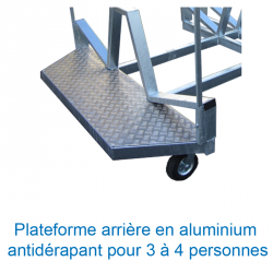 Cart for 60 competition hurdles