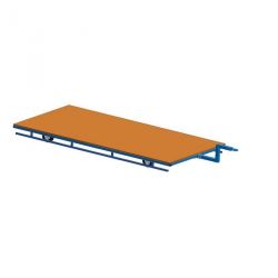 Equipment cart with towing bracket