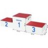 Podium 3 places/ plinths gigognes
