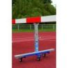 Cart for steeplechase barrier/gymnastic beamper pair