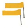 Officials' flags yellow(per pair)