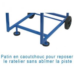 CHARIOT DE TRANSPORT DE DISQUES ATHLÉTISME |CAPACITÉ 28 |DIMASPORT