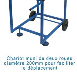 CHARIOT DE TRANSPORT DE DISQUES ATHLÉTISME |CAPACITÉ 28 |DIMASPORT