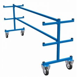 Mobile pole rack