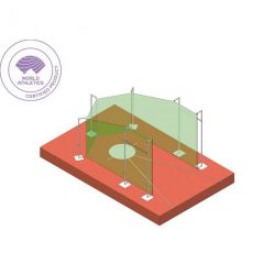 WORLD ATHLETICS GALVANISED STEEL DISCUS CAGE | DIMASPORT