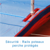 International single cover pole vault landing system 8.00 x 6.00 x 0.80/0.40m