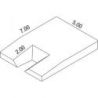 Meeting single cover pole vault landing system7.00 x 5.00 x 0.80/0.50 m