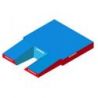 Federal single cover pole vault landing system 7.50 x 5.50 x 0.80/0.50m