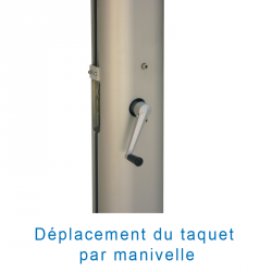 Poteaux hauteur aluminium grand championnat a manivellela paire