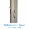 Poteaux hauteur aluminium grand championnat a manivellela paire