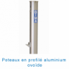 Poteaux hauteur aluminium grand championnat a manivellela paire