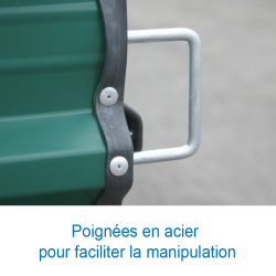 Garage / abri extérieur pour rangement matériel 5.10 x 2.20 x 1.90 m