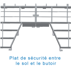 Custom made galvanized platform | Dimasport