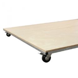 CHARIOT /  PLATEAU DE TRANSPORT SUR ROULETTE 200X200X10CM | DIMASPORT