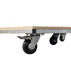 TRANSPORT CART ON WHEELS 200X200X10CM | DIMASPORT