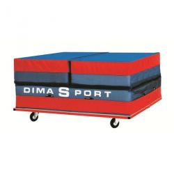 TRANSPORT CART ON WHEELS 200X200X10CM | DIMASPORT
