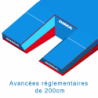 Meeting double-frontsingle coverpole vault landing system10.00 x 5.00 x 0.80/0.50m
