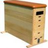 WOODEN GYMNASTIC VAULTING BOX WITH ROLLERS 150X50X110CM