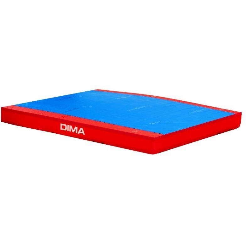Matelas de receptionbicolore solidaire velcro en bout Matelas de receptionbicolore solidaire velcro en bout
