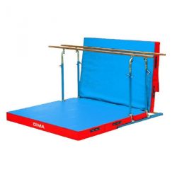 Free standing mixed bars with rollers and mattress   