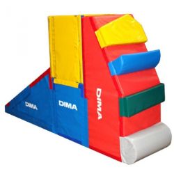 PARCOURS DE MOTRICITÉ ESCALADE EN MOUSSE MINI GYM KID - DIMASPORT