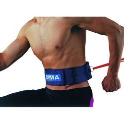 TRAINING RESISTANCE BELT - VELCRO STRAPS CLOSURE WITH RING - DIMASPORT