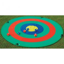 Pop-up target disk - rainbow diameter 1.50m + 6 velcro balls