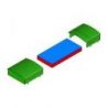 Shed on fixed wheels for international high jump landing system 6.50 x 4.60m
