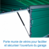 Shed on fixed wheels for meeting double-front pole-vault landing system 10.60x5.60m