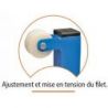 Poteaux badminton ffbad 78kggrande competition - avec filetla paire