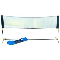 SET DE MINI BADMINTON - LONGUEUR 3.05M - HAUTEUR RÉGLABLE 1.37 A 1.57M