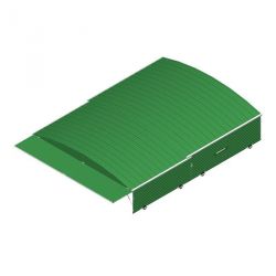 Integral shed on fixed wheels for federal pole-vault landing system8.20 x 6.40m