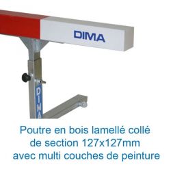 Poutre bois de remplacement pour haie de riviere 3.66 m