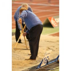 Sand pit rake