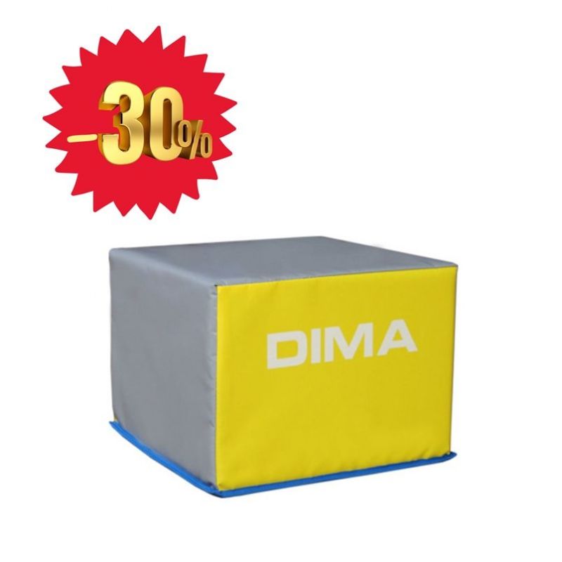 GOOD DEAL - POUF 40 X 40 X 30 CM - YELLOW AND GRAY GOOD DEAL - POUF 40 X 40 X 30 CM - YELLOW AND GRAY