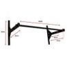 BARRE DE TRACTION MUR OU PLAFOND DÉPORT 40 OU 60 CM - DIMASPORT