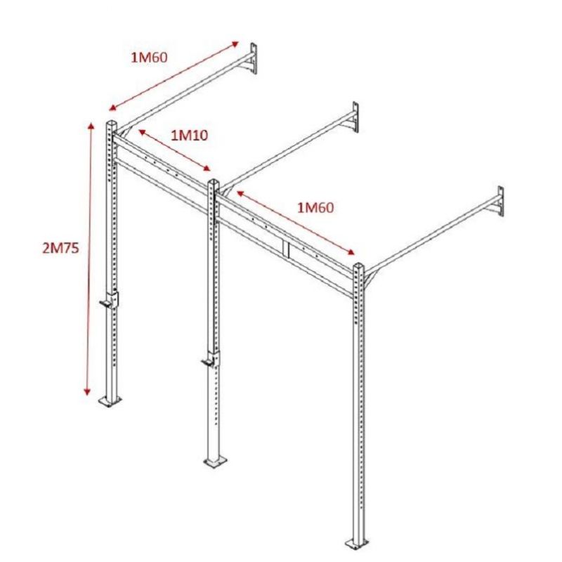 WALL MOUNT CROSSFIT / CROSS TRAINING RIG - DIMASPORT WALL MOUNT CROSSFIT / CROSS TRAINING RIG - DIMASPORT