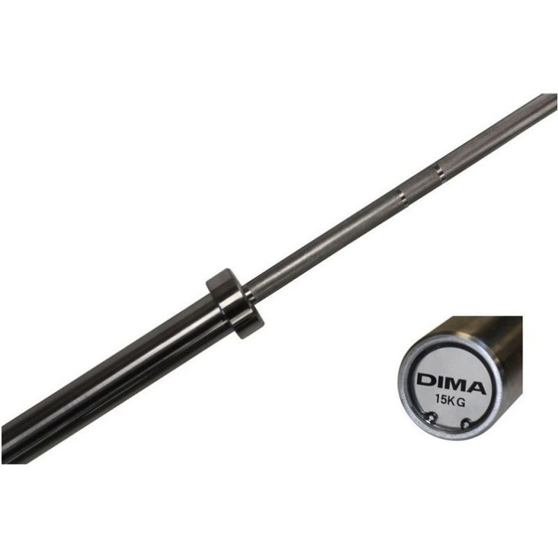BARRE OLYMPIQUE DE MUSCULATION 15KG - CAPACITY 500KG - DIMASPORT BARRE OLYMPIQUE DE MUSCULATION 15KG - CAPACITY 500KG - DIMASPORT