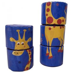 POUFS POUR ENFANT SUPERPOSABLES EFFIGIE GIRAFE| DIMAKID
