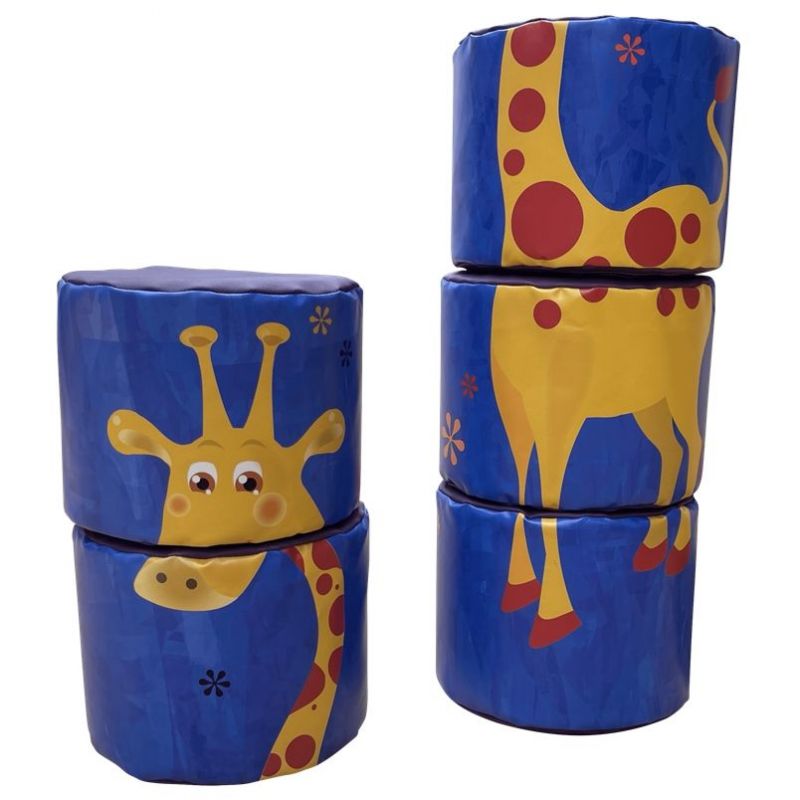 POUFS POUR ENFANT SUPERPOSABLES EFFIGIE GIRAFE| DIMAKID POUFS POUR ENFANT SUPERPOSABLES EFFIGIE GIRAFE| DIMAKID