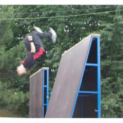 Mur transportable pour le parkour